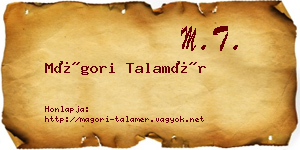 Mágori Talamér névjegykártya